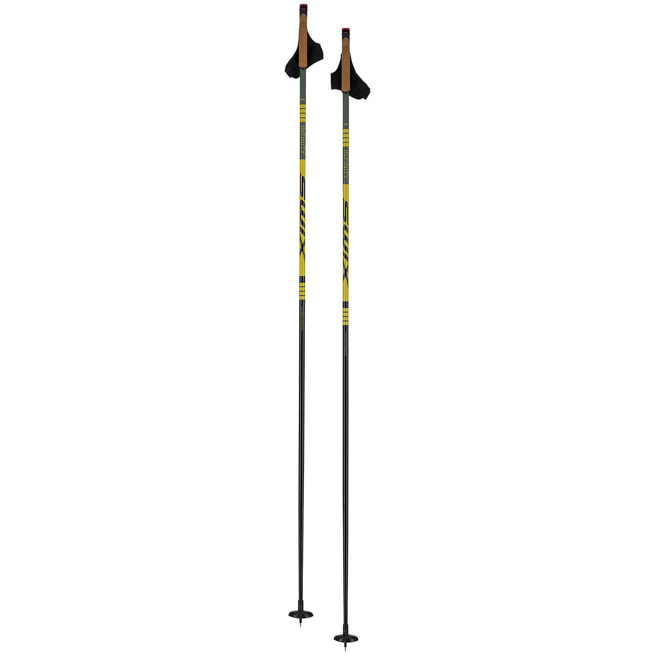 Swix Infinity Just Click Alu Langlaufstock Skatingstock Clickschlaufe schwarz NEU