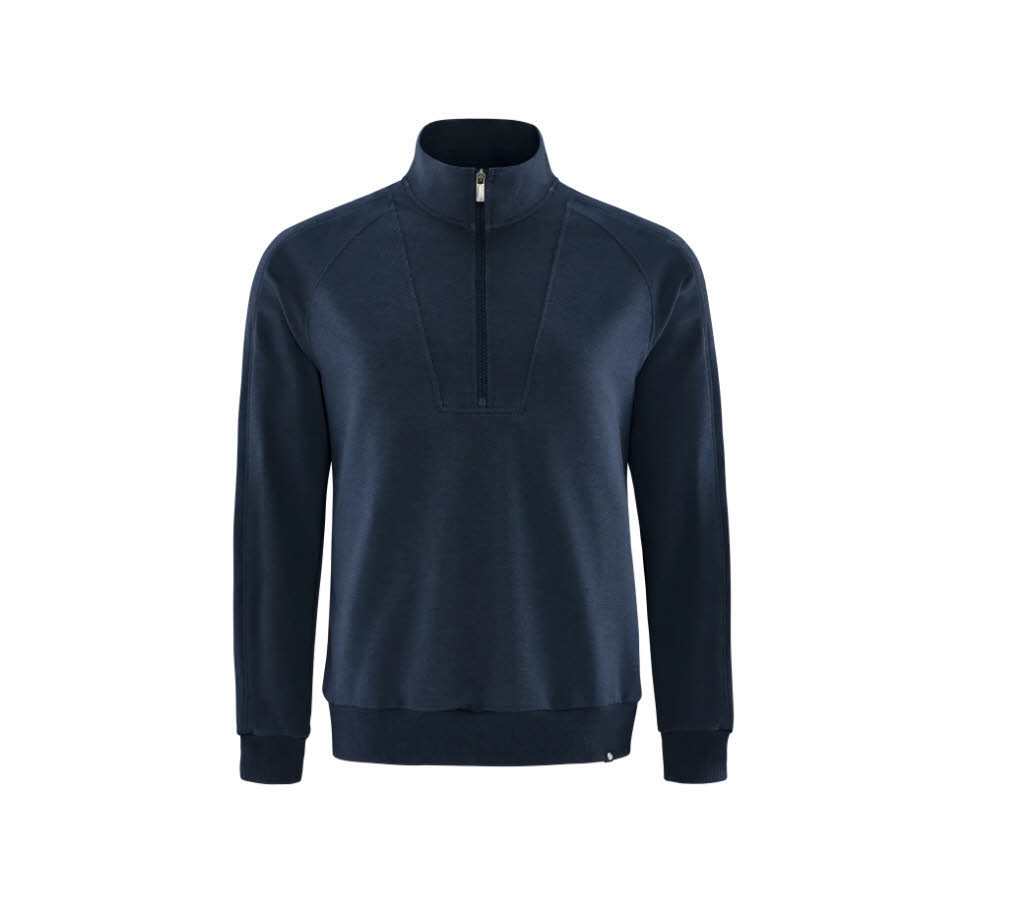 Schneider BASTIENM-TROYER Herren Sweatshirt Half-Zip sailorblue/meliert