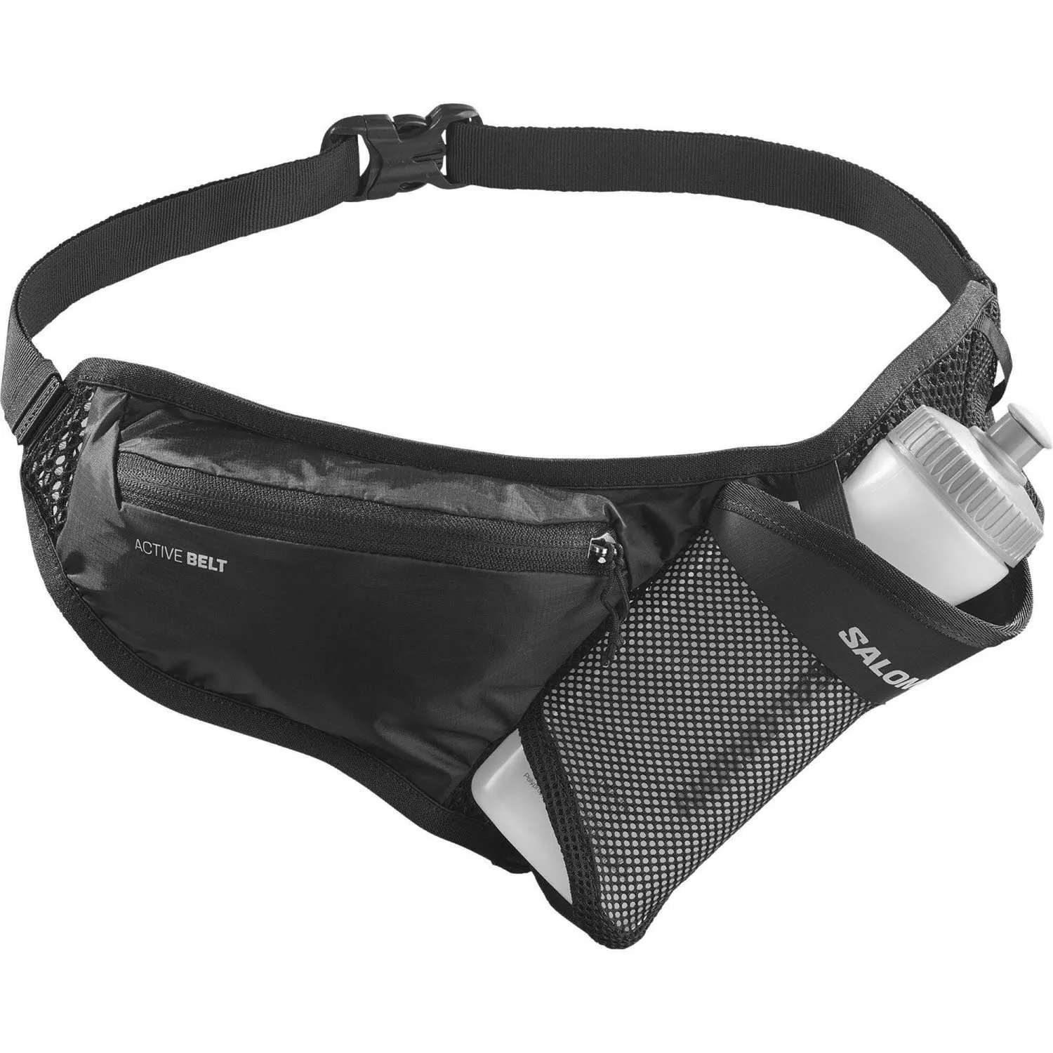 Salomon ACTIVE BELT 3D BOTTLE Unisex Bauchtasche Trinkgürtel schwarz