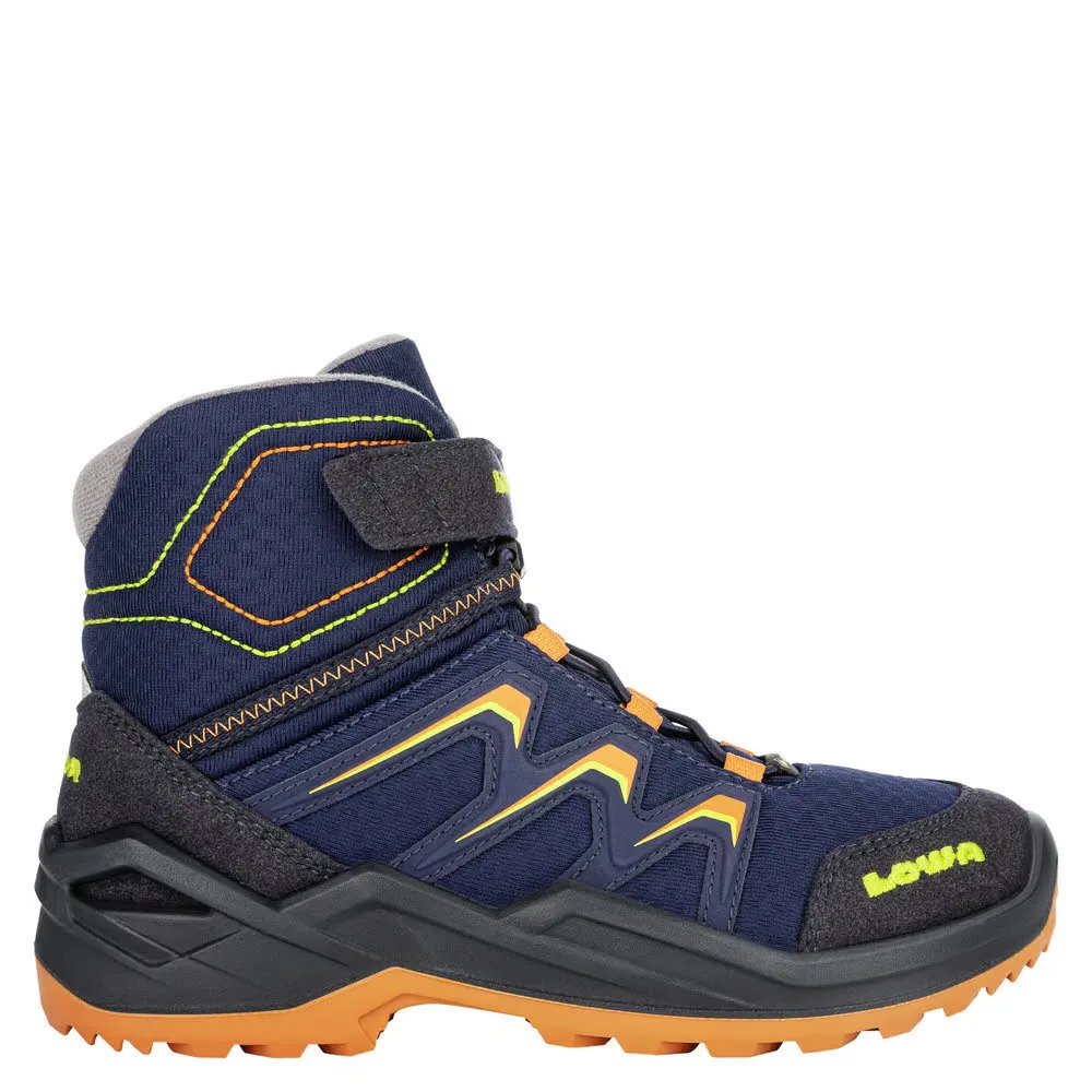 Lowa MADDOX WARM GTX MID Kinder Winterstiefel navy/orange