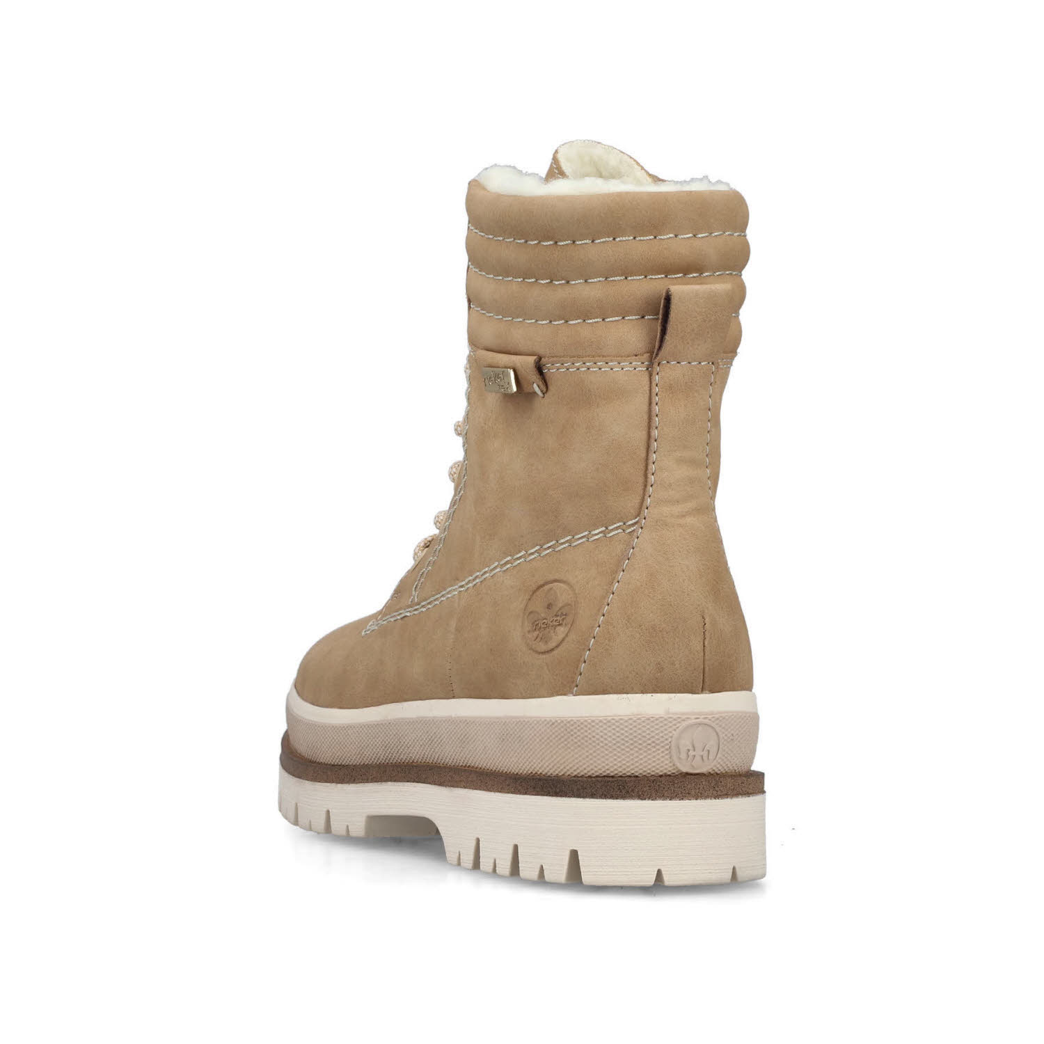 Rieker HWK Damen Stiefel Damen Schnürstiefelette Winterstiefel dunkelbraun