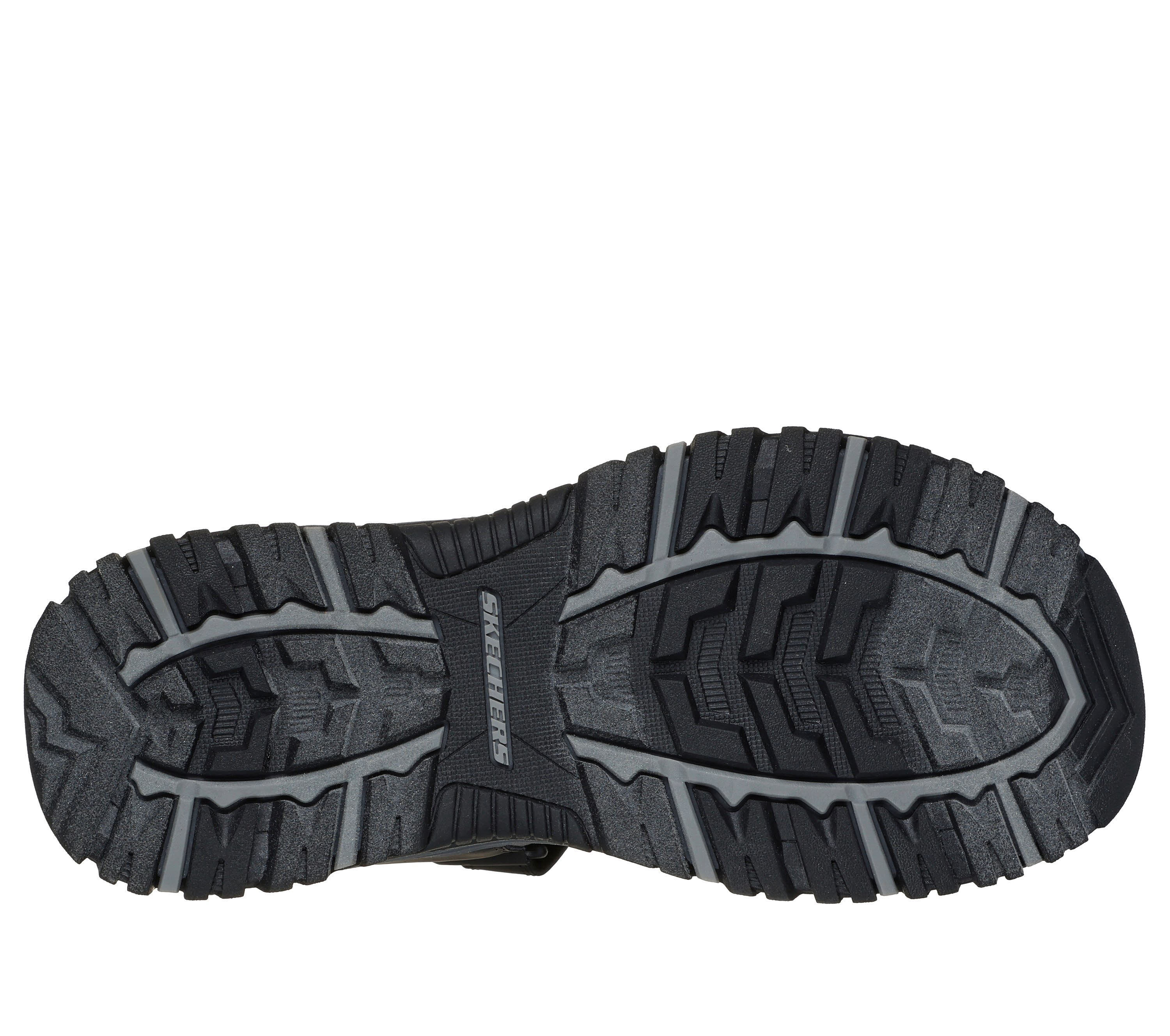 Skechers PREWITT -RIGDON Herren Sandalen Riemensandalen schwarz
