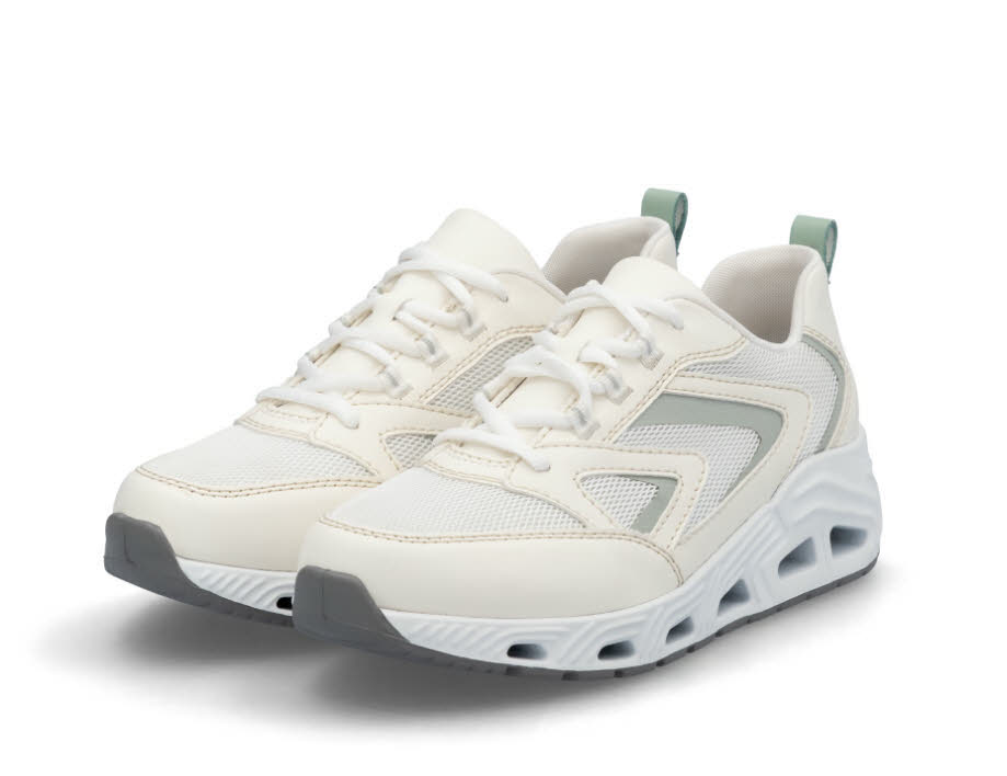 Rieker Damen Sneaker Low Schnürer weiß