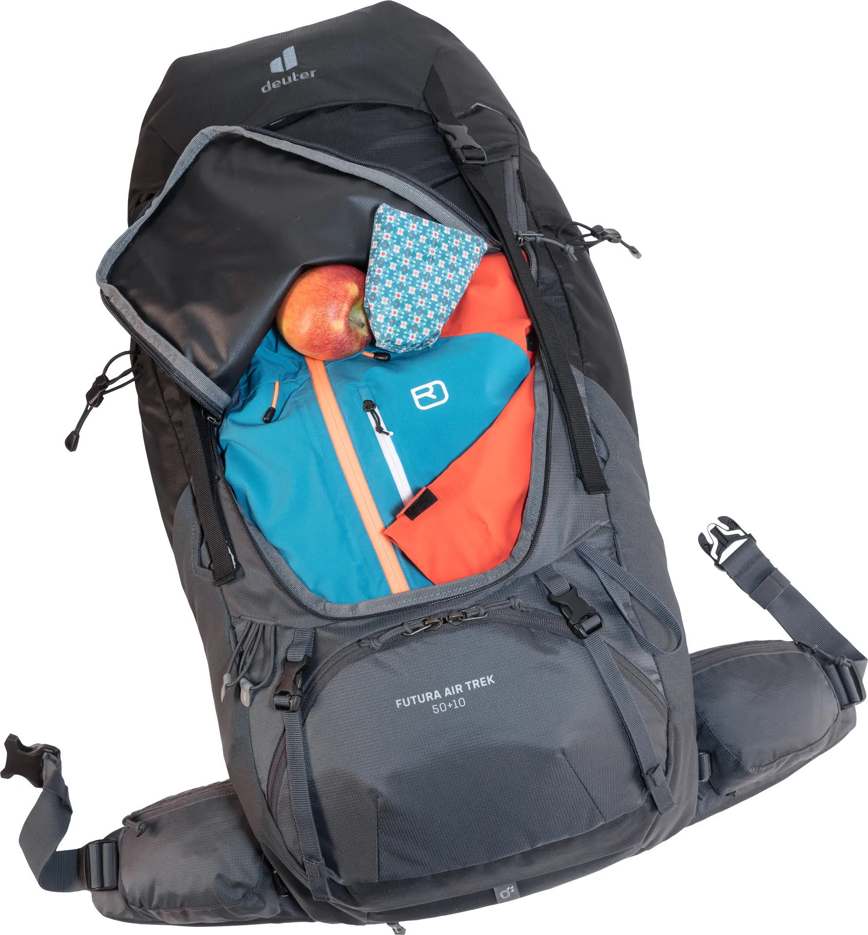 Deuter Futura Air Trek 50 + 10 Unisex Wanderrucksack Trekkingrucksack black/graphite NEU