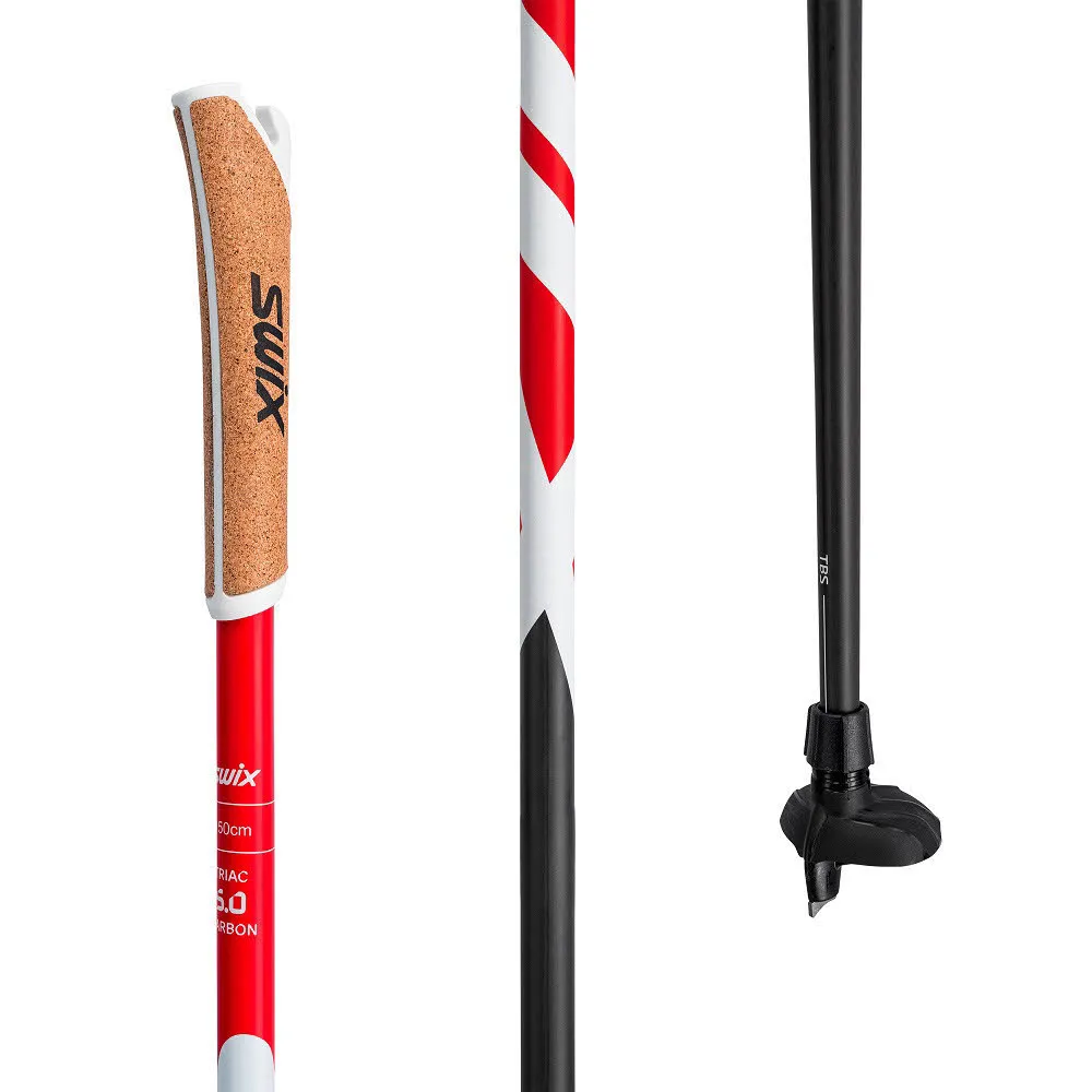 Swix Triac 5.0 Pole Unisex Langlaufstöcke rot/weiß/schwarz