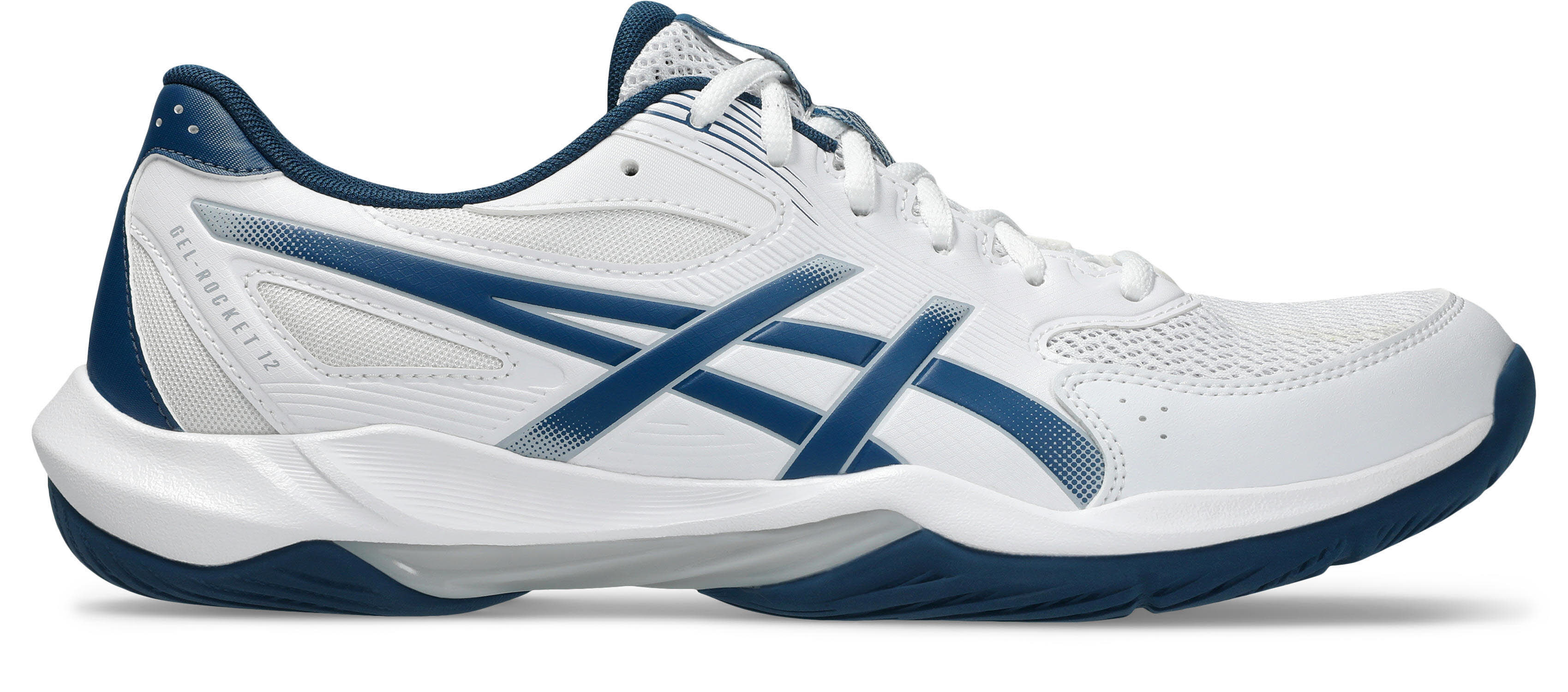 Asics GEL-ROCKET 12 Herren Hallenschuhe Trainingsschuhe weiß/blau
