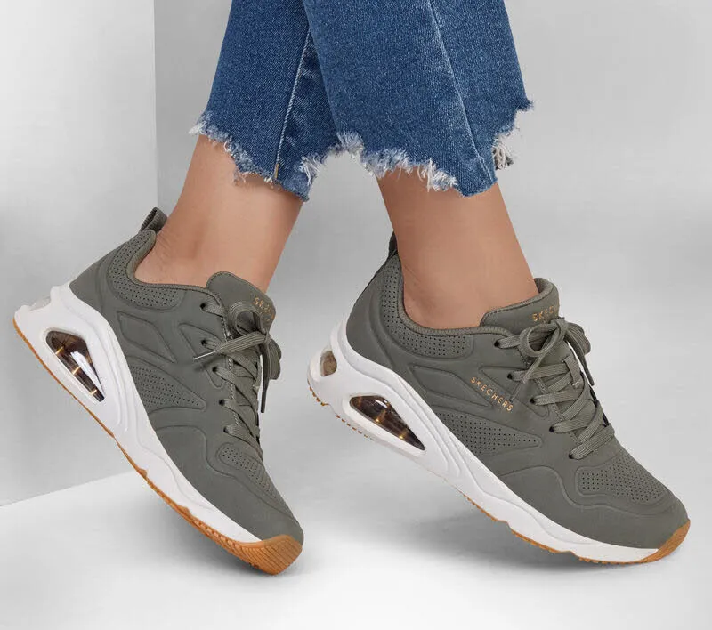 Skechers Tres-Air Uno-Ah-Mazing Damen Sneaker Freizeitschuhe grün