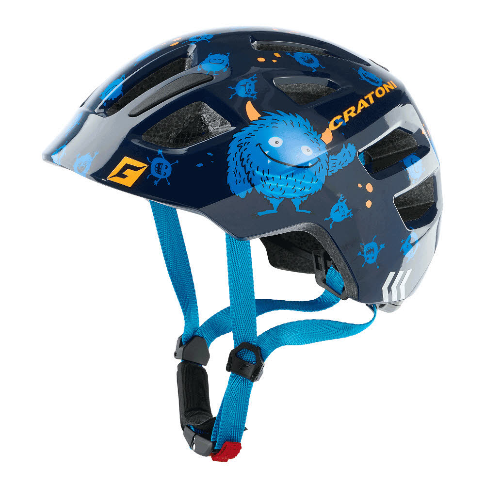 Cratoni MAXSTER Kinder Fahrradhelm monster blue glossy