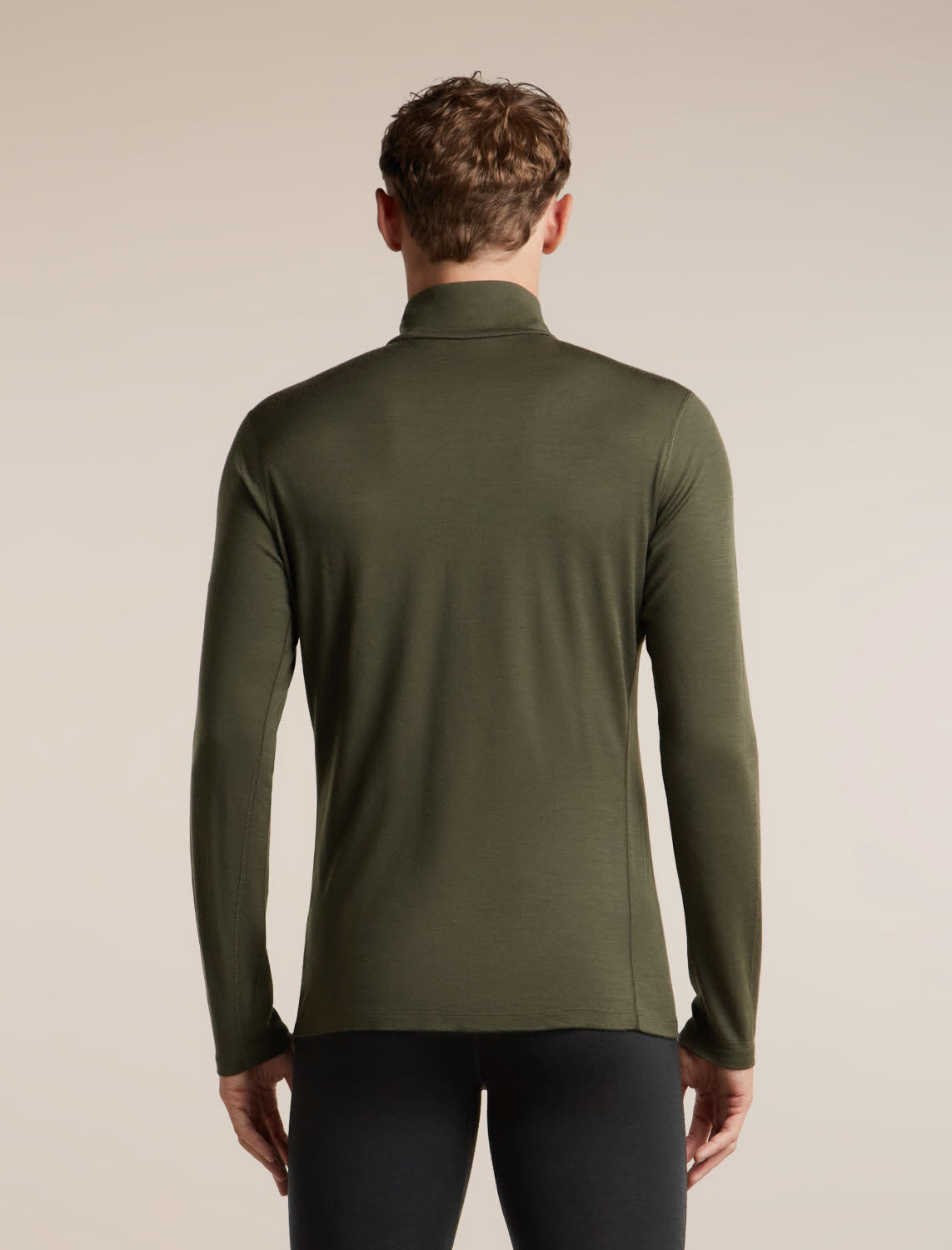 ICEBREAKER HE 200 Oasis LS Half Zip Herren Skirolli grün