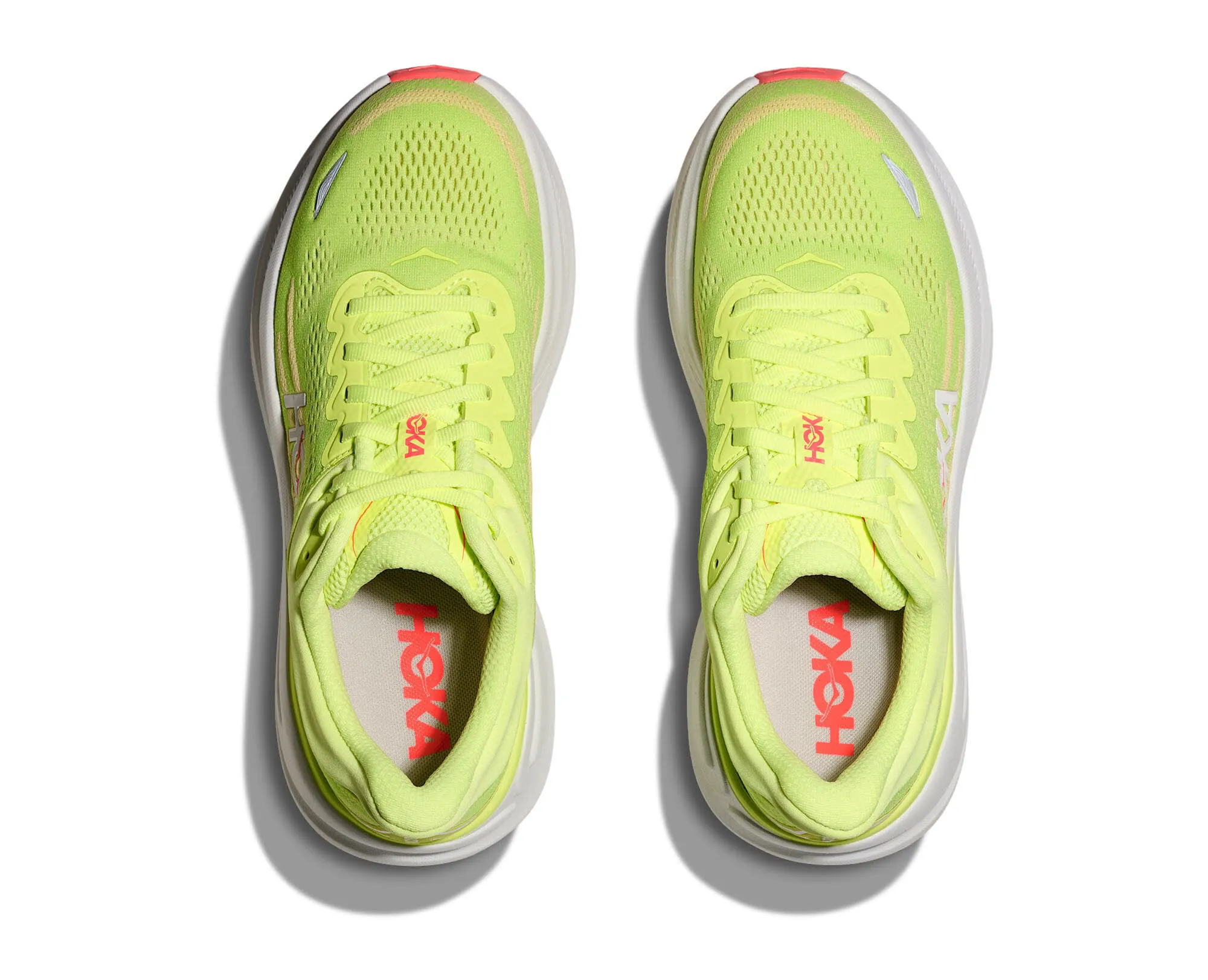 Hoka Bondi 9 Damen Laufschuhe Joggingschuhe gelb/weiß