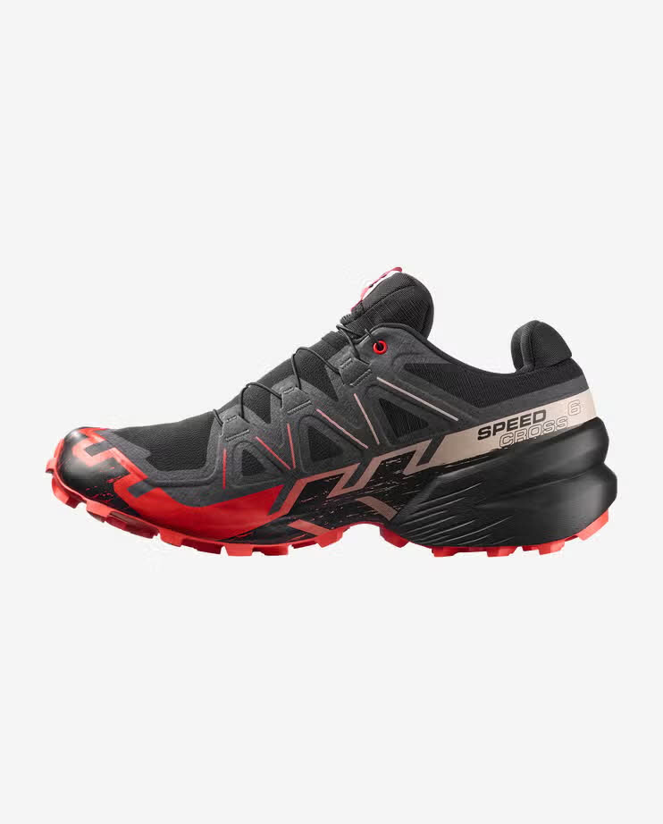 Salomon SPEEDCROSS 6 GTX Herren Trailrunningschuhe Laufschuhe schwarz/rot