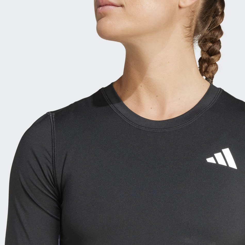 adidas Essentials 3-Streifen Workout Longsleeve Damen Fitness Longsleeve schwarz