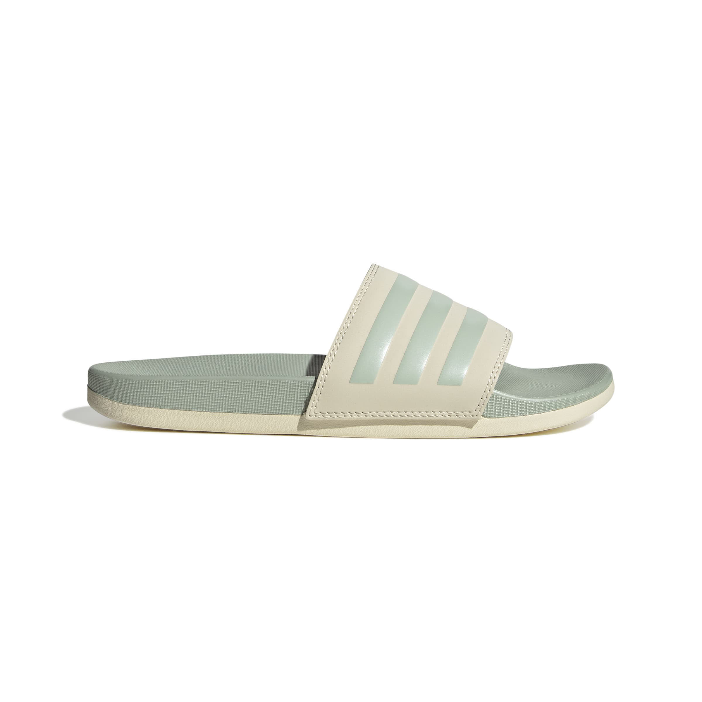 adidas Adilette Comfort Badeschuhe Damen hellgrün beige
