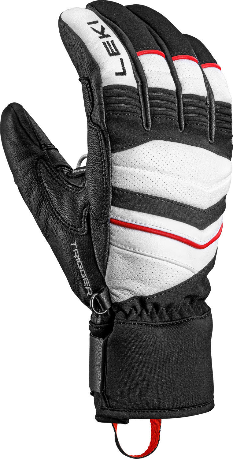 Leki HS Epicon TR Unisex Skihandschuhe Fingerlinge weiß/schwarz