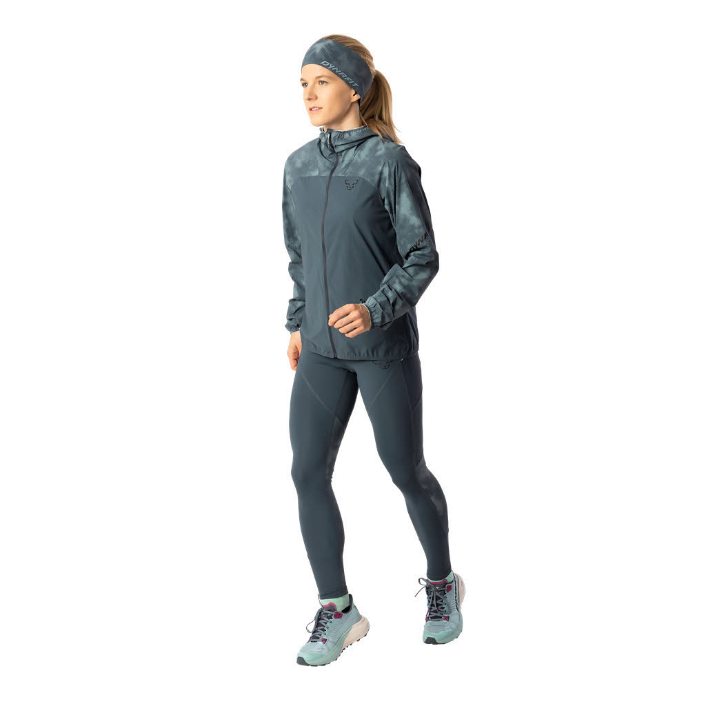 Dynafit TRAIL REFLECTIVE WIND JKT Damen Windjacke Laufjacke grau