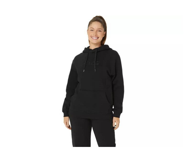 ASICS LOGO OTH HOODIE Damen Kapuenpullover Trainingspullover schwarz