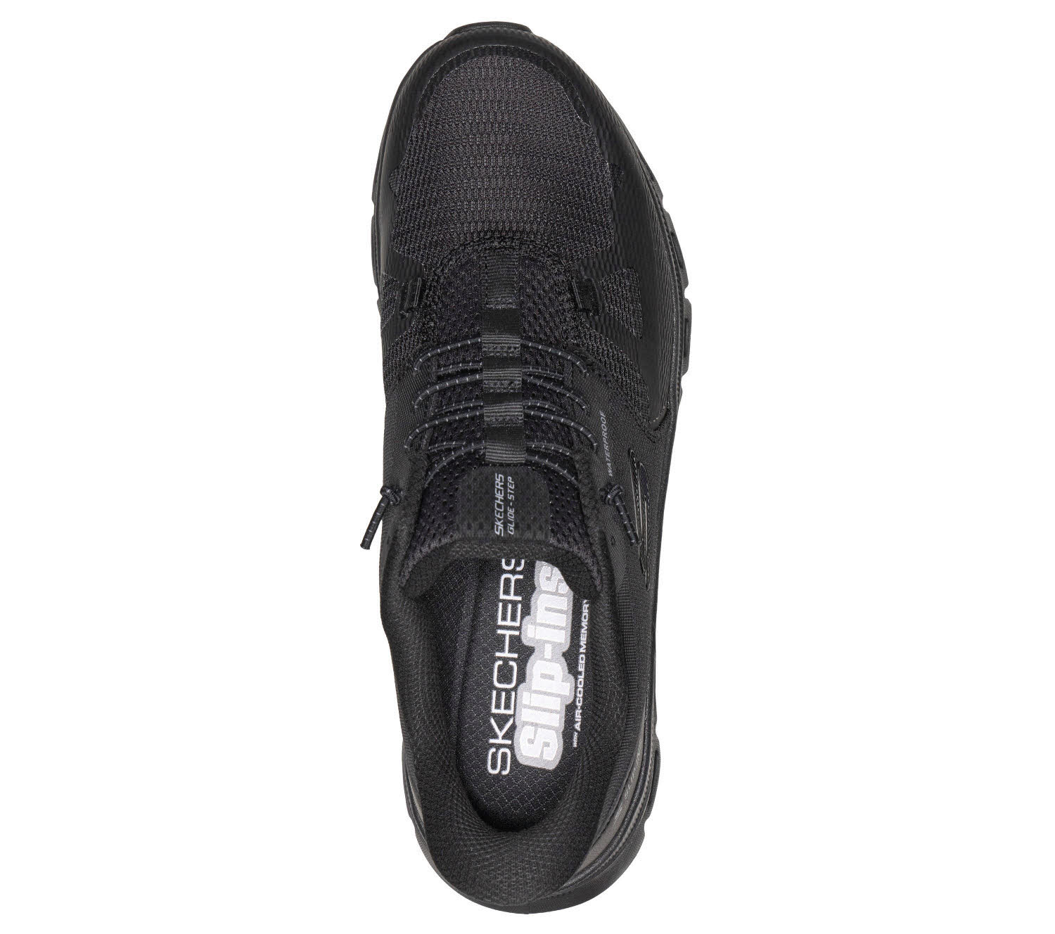 SKECHERS GLIDE-STEP PRO - RAINPARTNER Herren Slipper Sneaker modisch schwarz