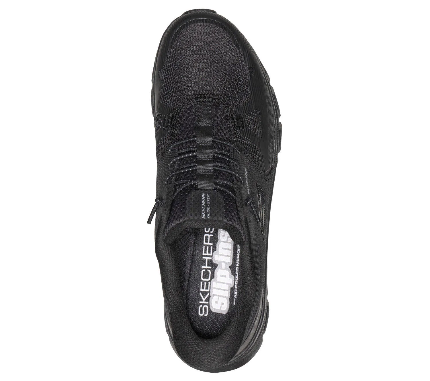 SKECHERS GLIDE-STEP PRO - RAINPARTNER Herren Slipper Sneaker modisch schwarz