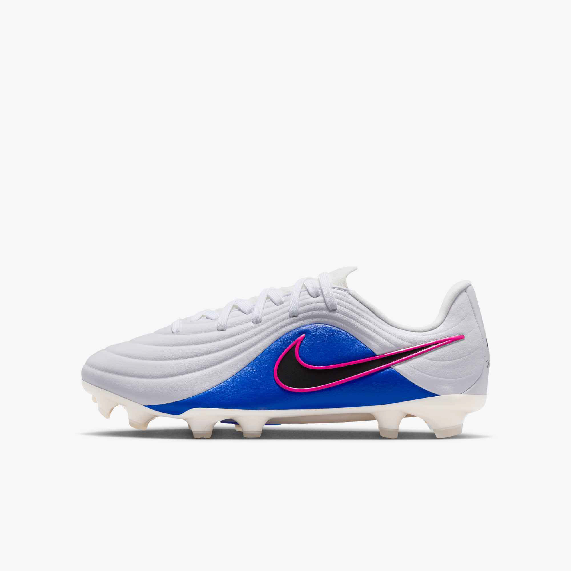 Nike JR TIEMPO MAESTRO ACADEMY Kinder Fußballschuhe weiß/blau/schwarz