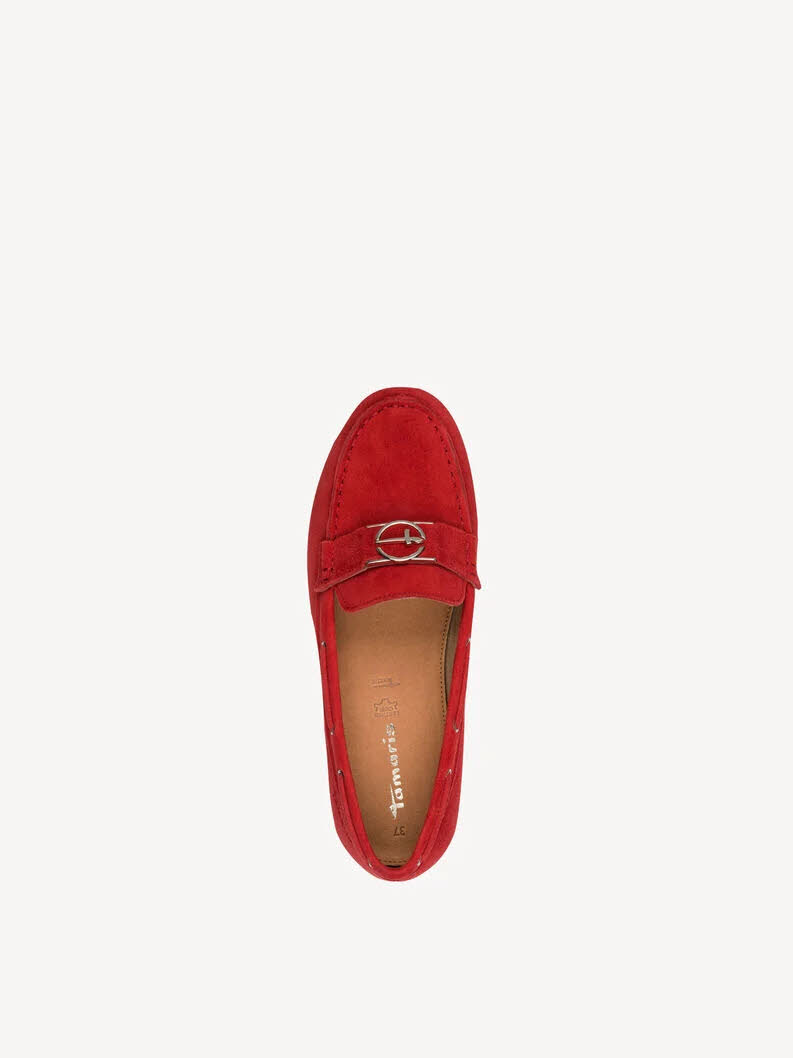 Tamaris Ledermoccassin Damen rot