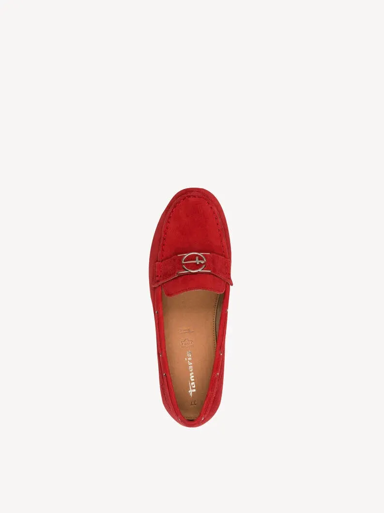 Tamaris Ledermoccassin Damen rot
