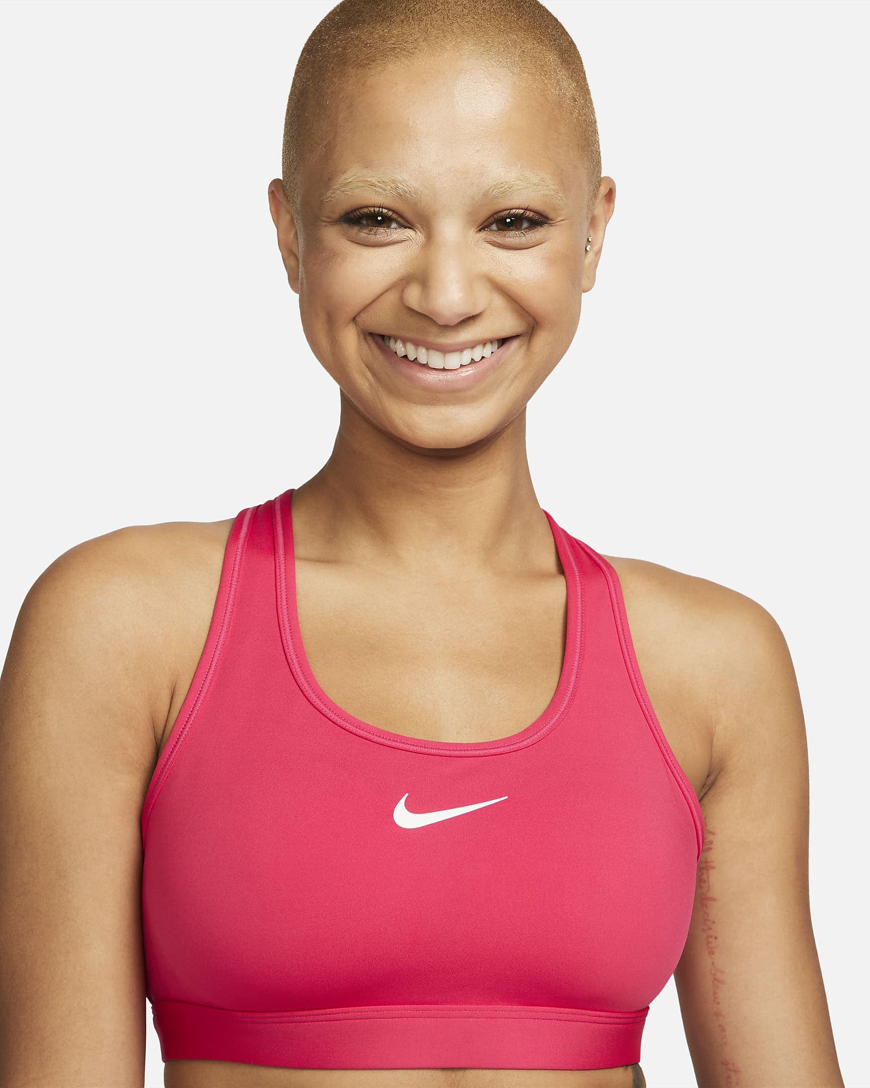 Nike Swoosh Medium Support Damen Sport-BH pink