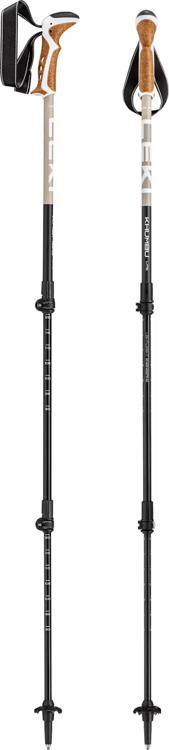 Leki Kumbu Lite Unisex Wanderstöcke verstellbar (90-125cm) braun/schwarz