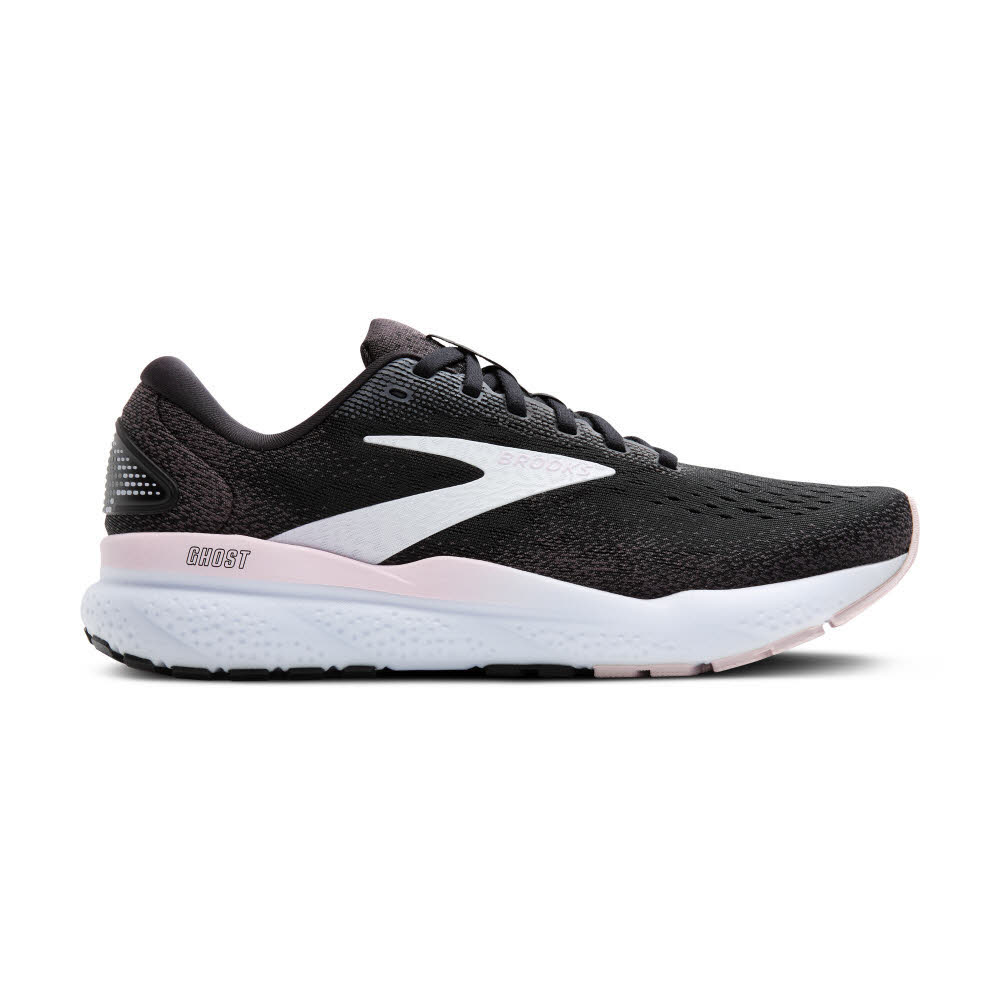 Brooks Ghost 16 Herren Laufschuhe Joggingschuhe black/white/orchid ice