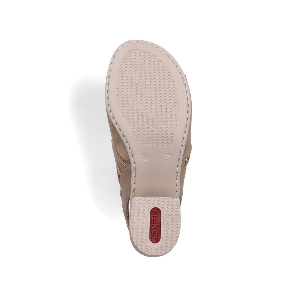 Rieker FSK Damen Sandalen Sandaletten beige