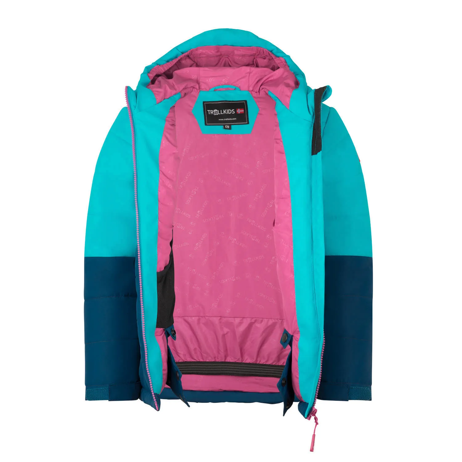 TROLLKIDS Kids Hemsedal Snow Jacket XT Mädchen Ski-/Snowboardjacke blau/türkis