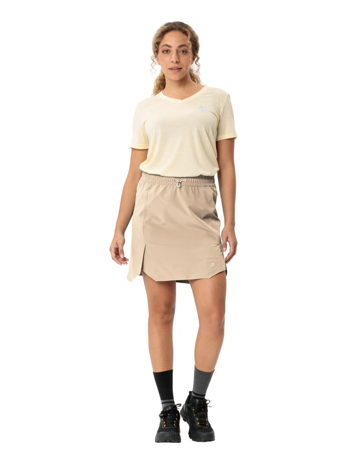 Vaude Women's Skomer Skort V Wanderrock Damen beige