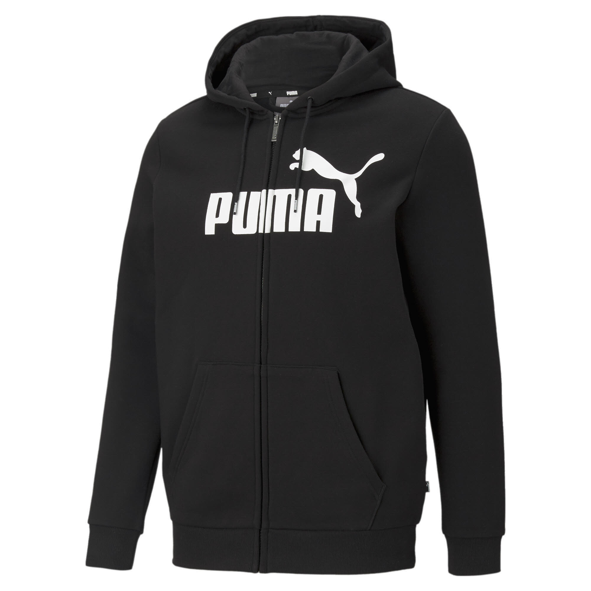 Puma ESS Big Logo FZ Hoodie FL Herren Jacke Kapuzenjacke schwarz NEU