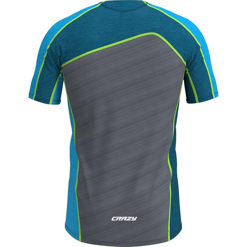 Crazy Idea SHIRT RESOLUTION Herren T-Shirt Funktionsshirt blau/grau