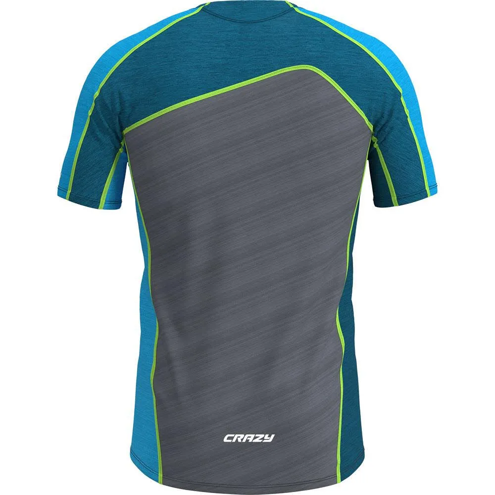 Crazy Idea SHIRT RESOLUTION Herren T-Shirt Funktionsshirt blau/grau