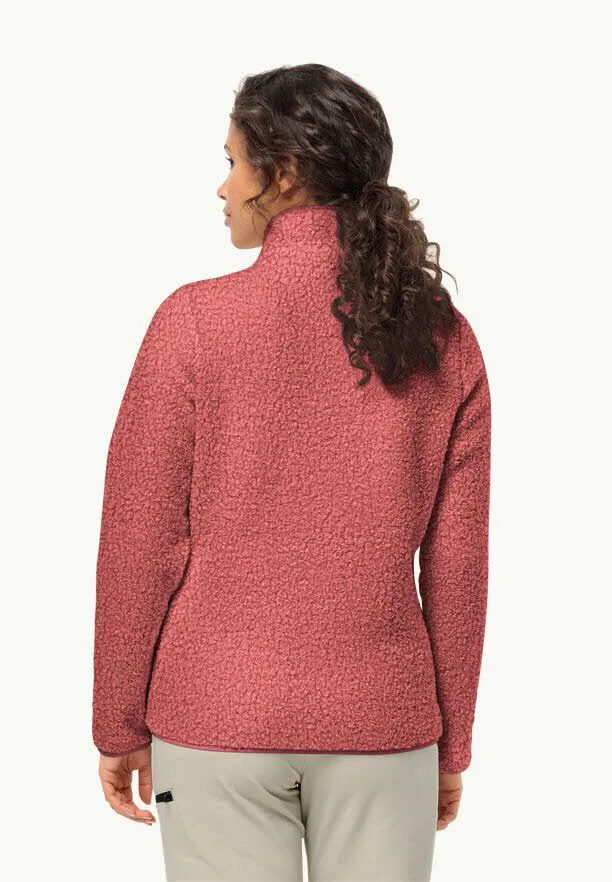 Jack Wolfskin High Curl Jacket W Fleecejacke Damen rot
