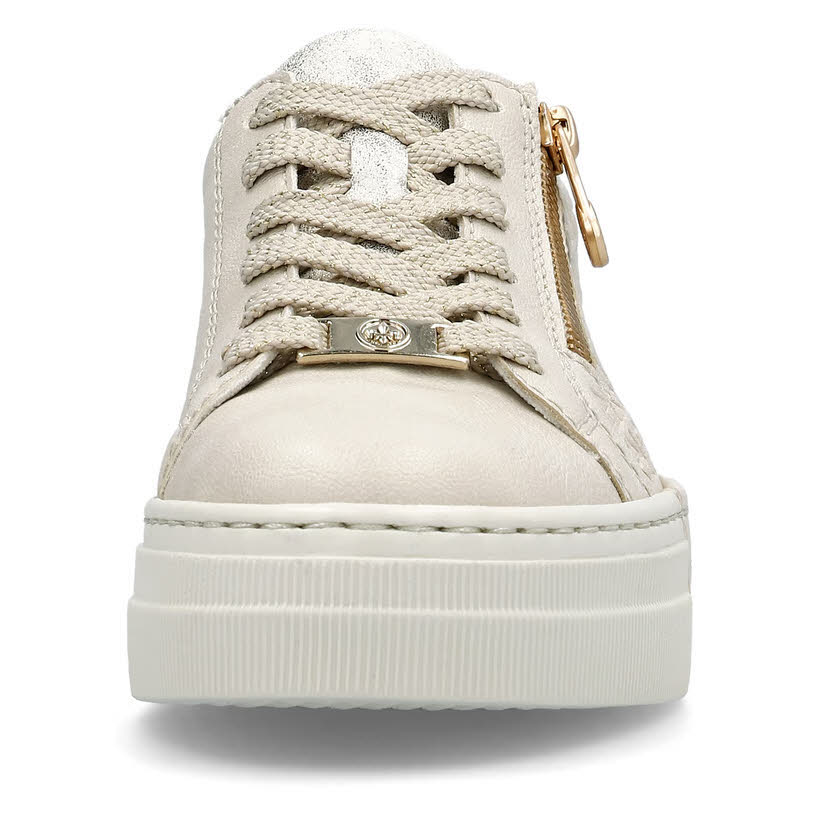 Rieker Damen Sneaker Modeschuhe Trendschuhe beige