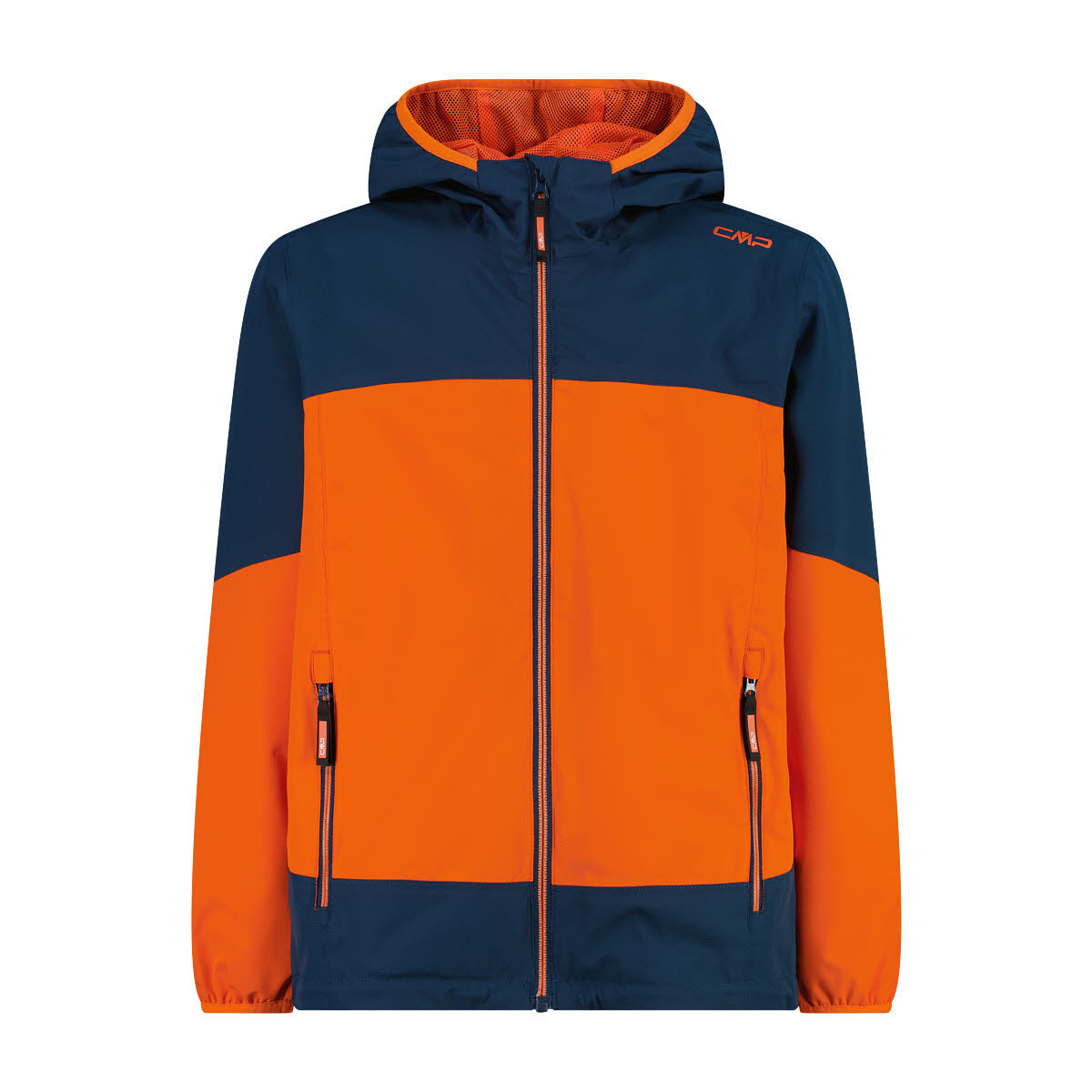 CMP KID JACKET FIX HOOD Jungen Outdoorjacke Allwetterjacke midnight/carrot