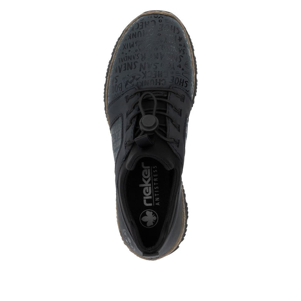 Rieker HWK Damen Halbschuhe Slipper Modeschuhe blau
