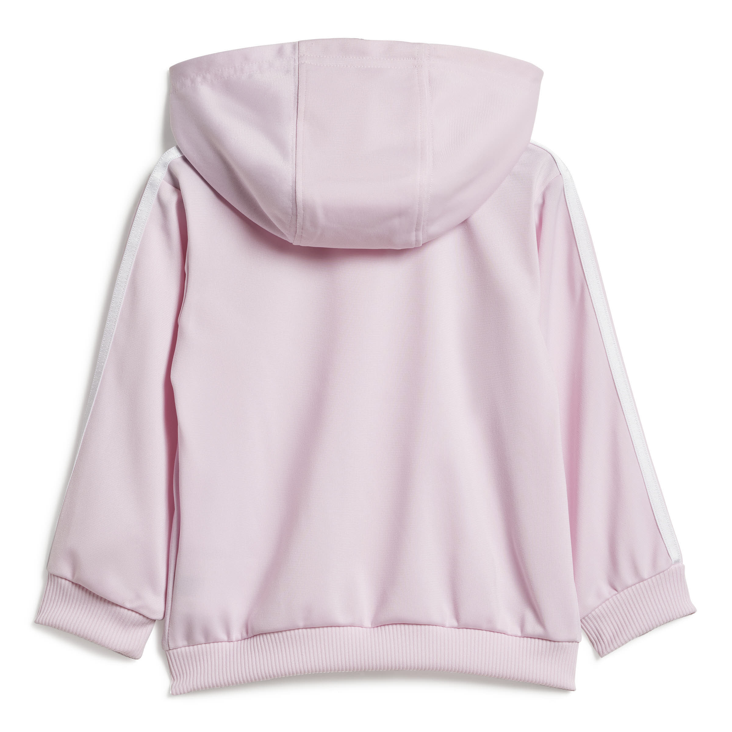 adidas Essentials Shiny Hooded Trainingsanzug Jogginganzug Kinder Mädchen rosa dunkelblau