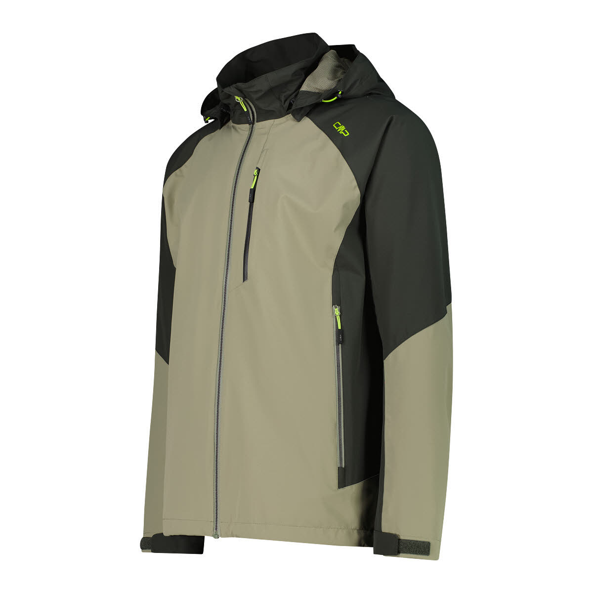 CMP MAN JACKET ZIP HOOD Herren Regenjacke Outdoorjacke sage pine