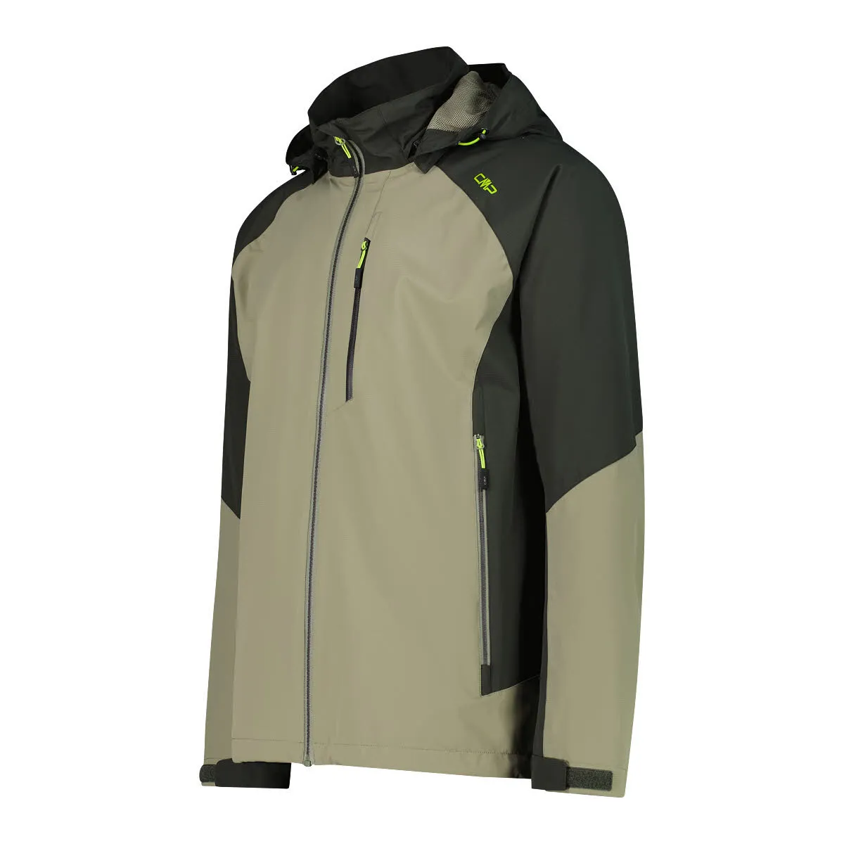 CMP MAN JACKET ZIP HOOD Herren Regenjacke Outdoorjacke sage pine