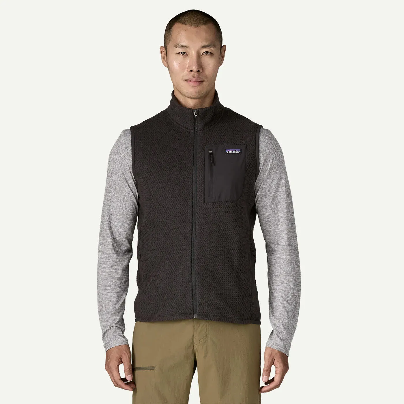 Patagonia R1® Air Fleece Vest ärmellos Herren schwarz