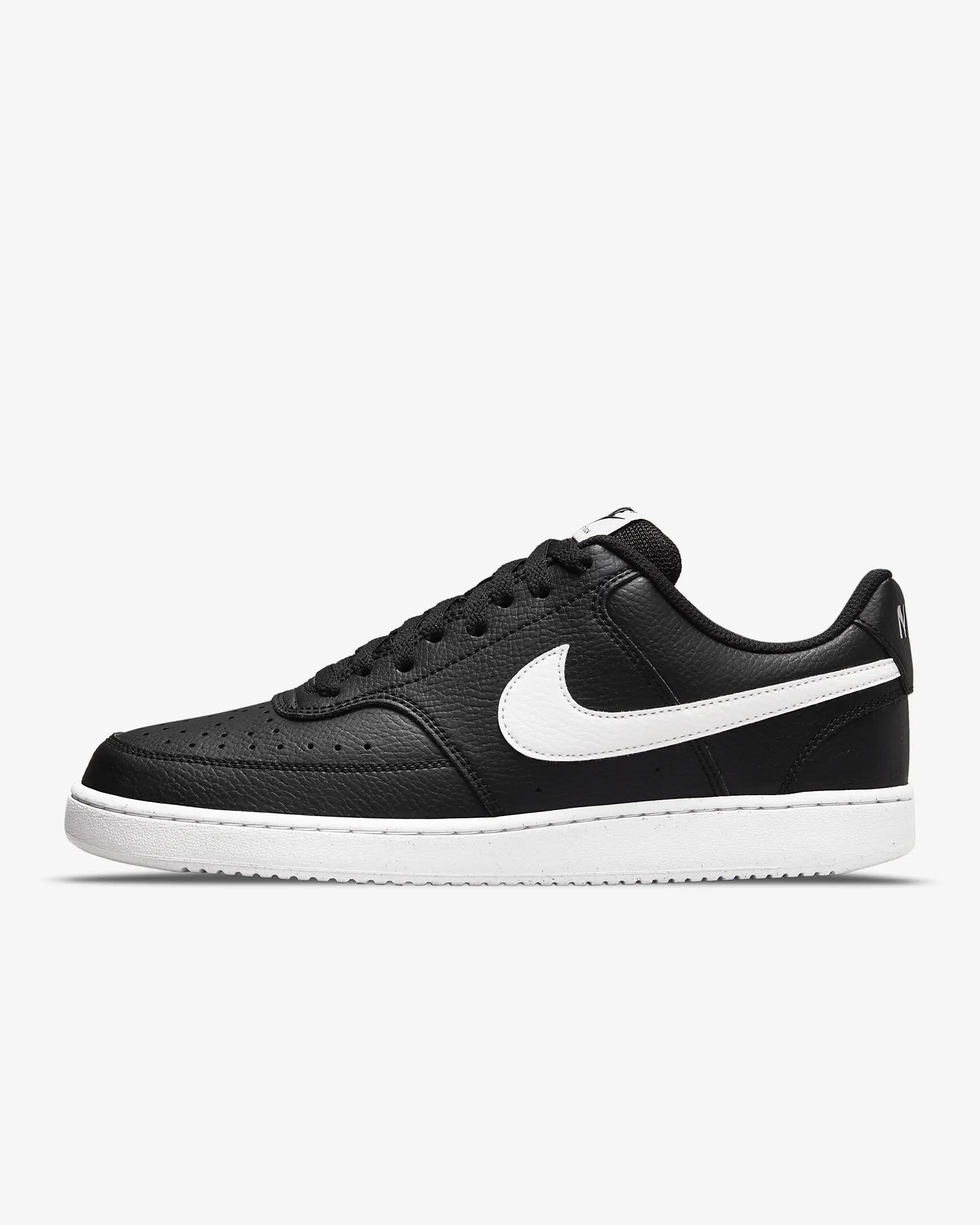 Nike Court Vision Low Next Nature Sneaker Freizeitschuh Herren schwarz weiß
