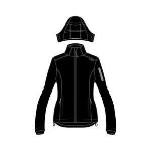 CMP Zip Hood Damen Softshell Jacke Jacket Freizeit Outdoor nero NEU