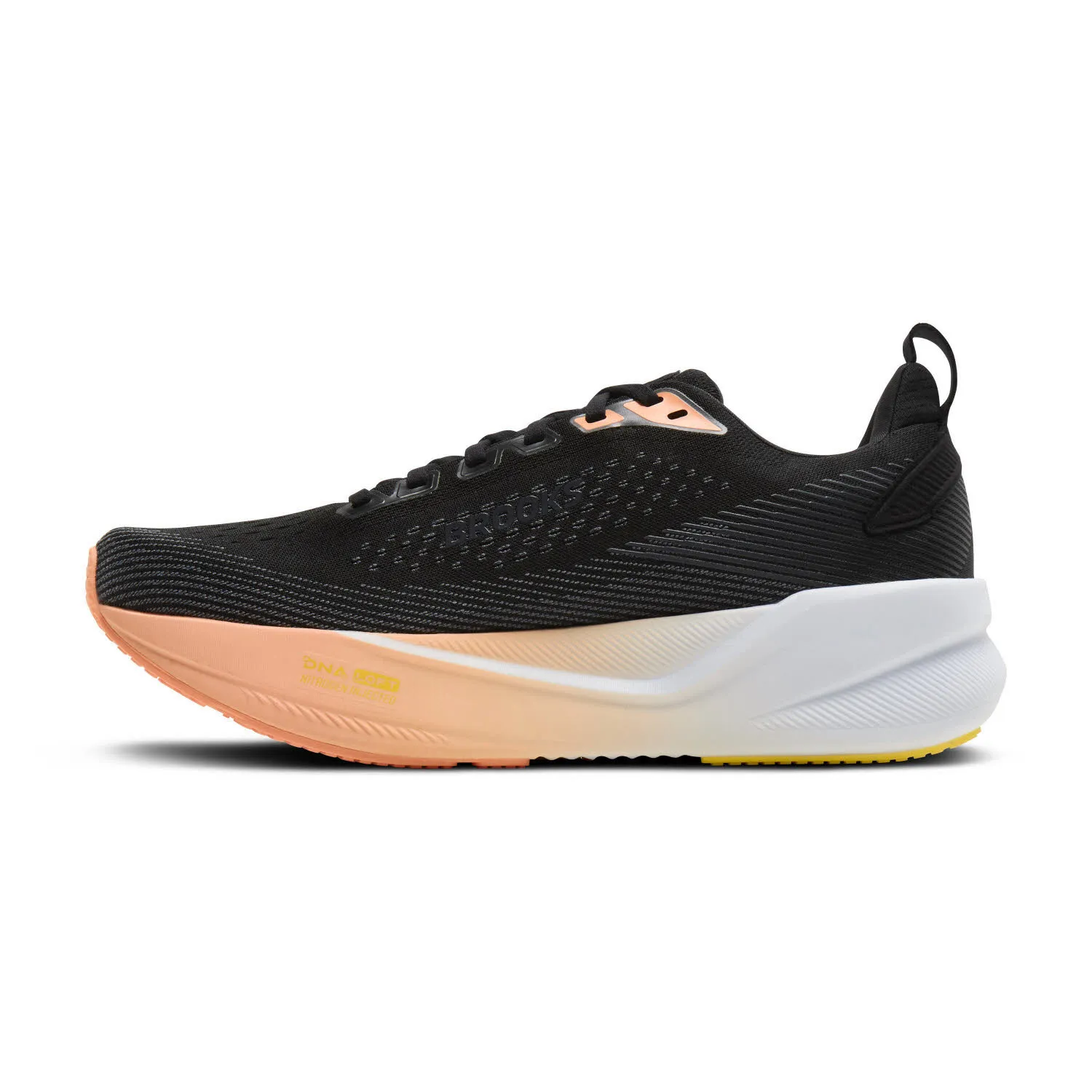 Brooks Ghost Max 4 Damen Laufschuhe Joggingschuhe schwarz/orange