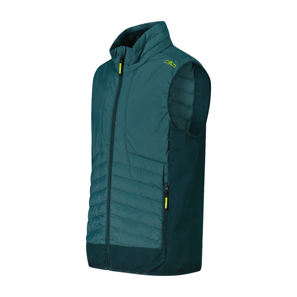 CMP KID HYBRID VEST Kinder Daunenweste ärmellos lichen