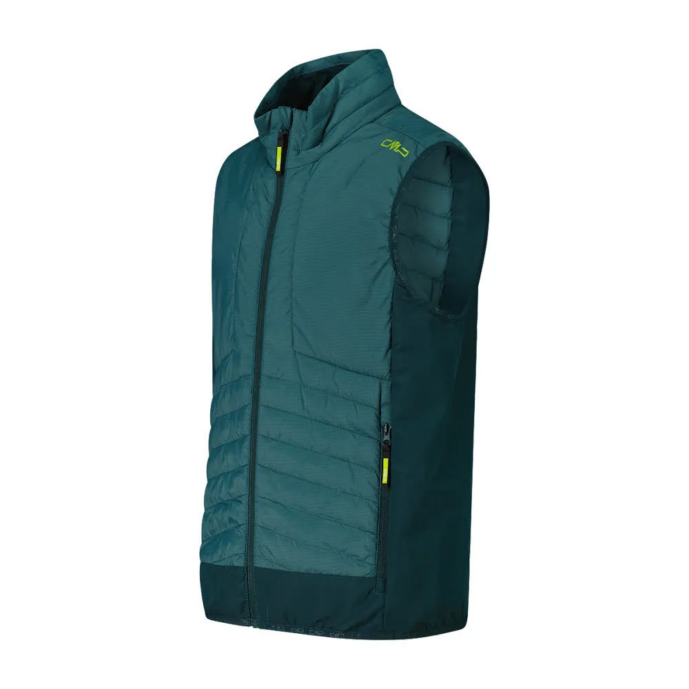 CMP KID HYBRID VEST Kinder Daunenweste ärmellos lichen