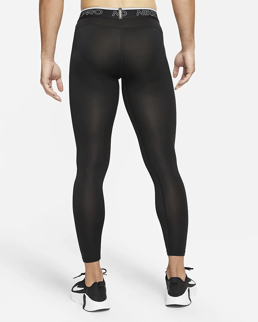 NIKE PRO DRI-FIT MEN'S TIGHTS Herren Trainingstights Lauftights schwarz NEU