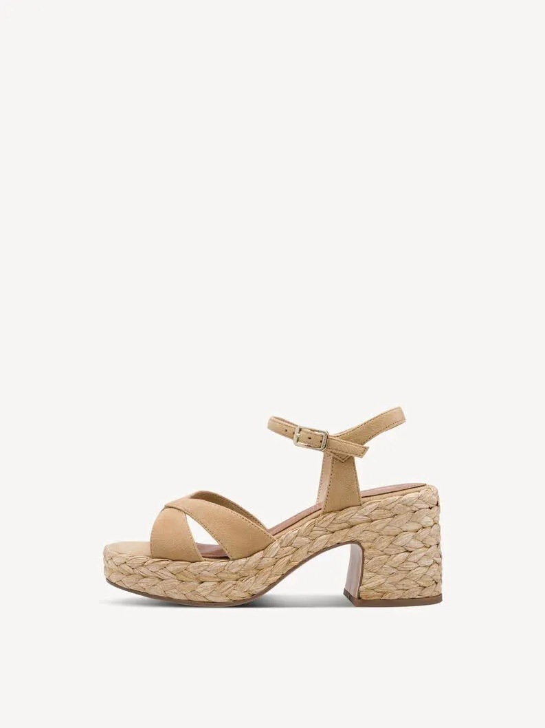 Tamaris Damen Sandale Sandaletten braun