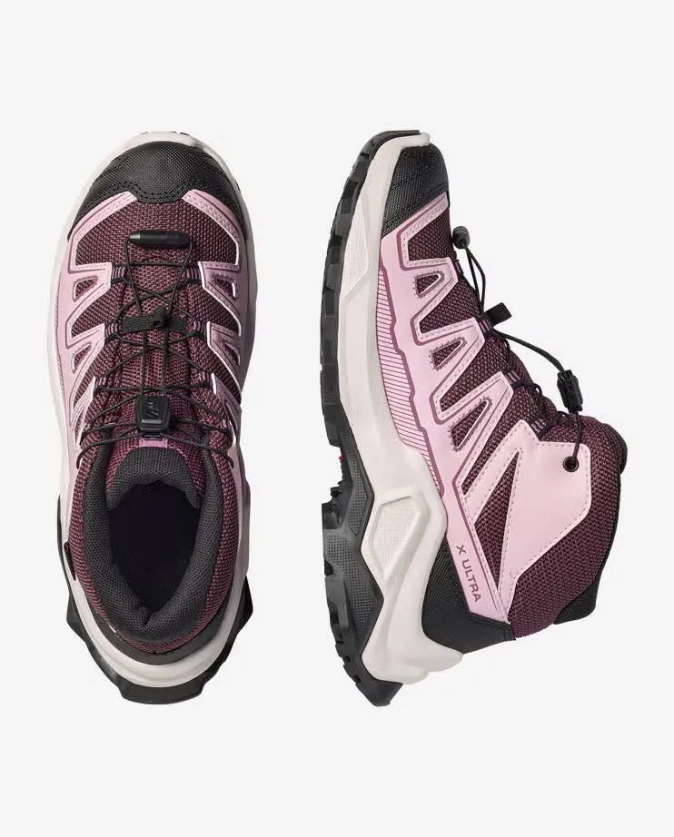 Salomon X-ULTRA Mid GORE-TEX Mädchen Wanderschuhe rosa